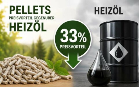 Stabiler Preisvorteil gegenüber Öl und Gas✔️